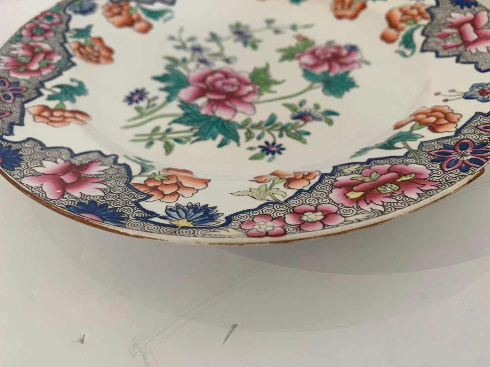 Antique English Spode Round Plates -Set of 14 - 3