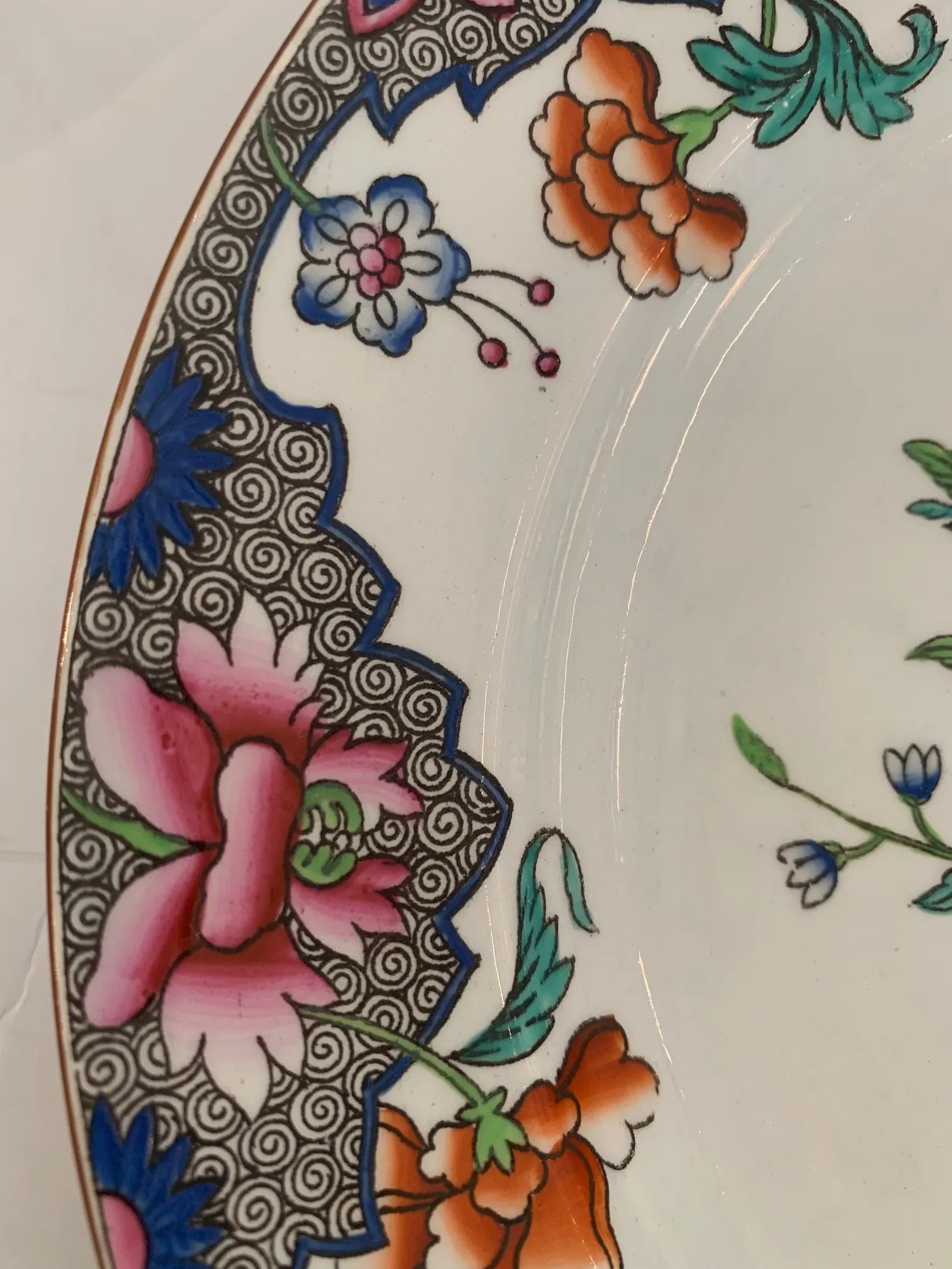 Antique English Spode Round Plates -Set of 14 - 5