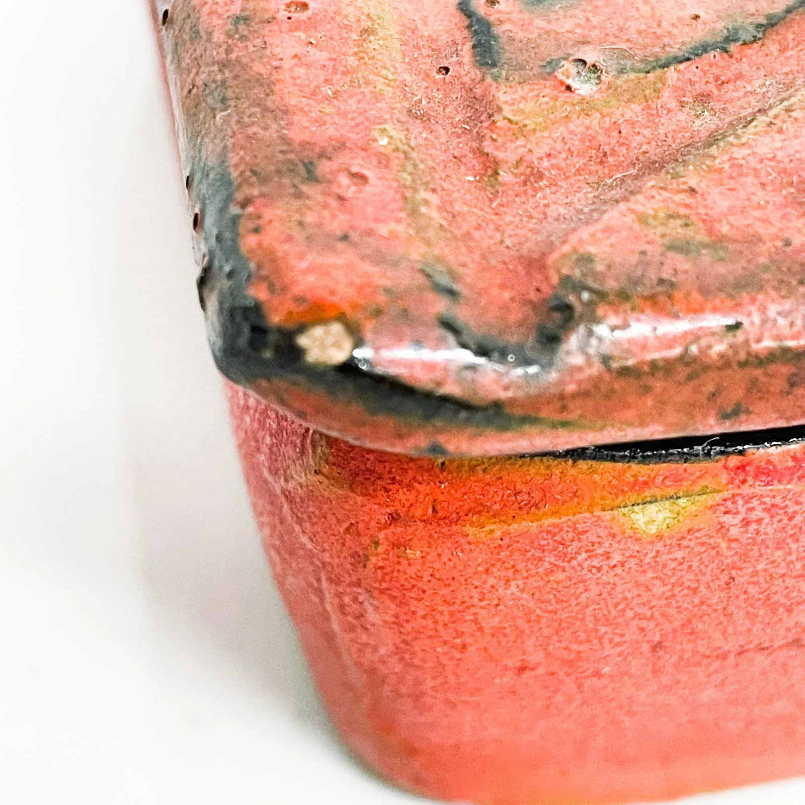 1960s Bitossi Aldo Londi Italian Red Ceramic Box Italy - 10