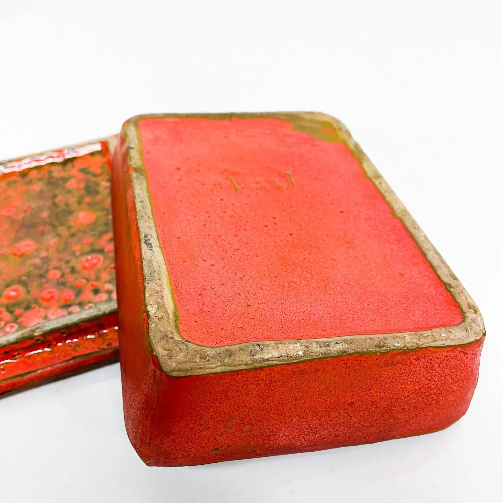 1960s Bitossi Aldo Londi Italian Red Ceramic Box Italy - 8