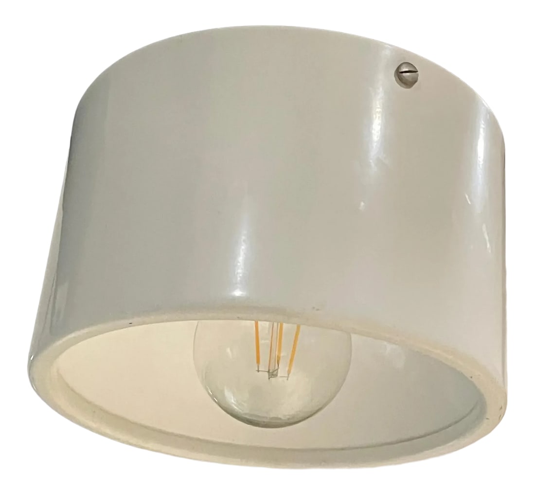 1950s Arteluce Flush Mount Ceiling Lamp Attributed to Sarfatti Italy (1 of 9)