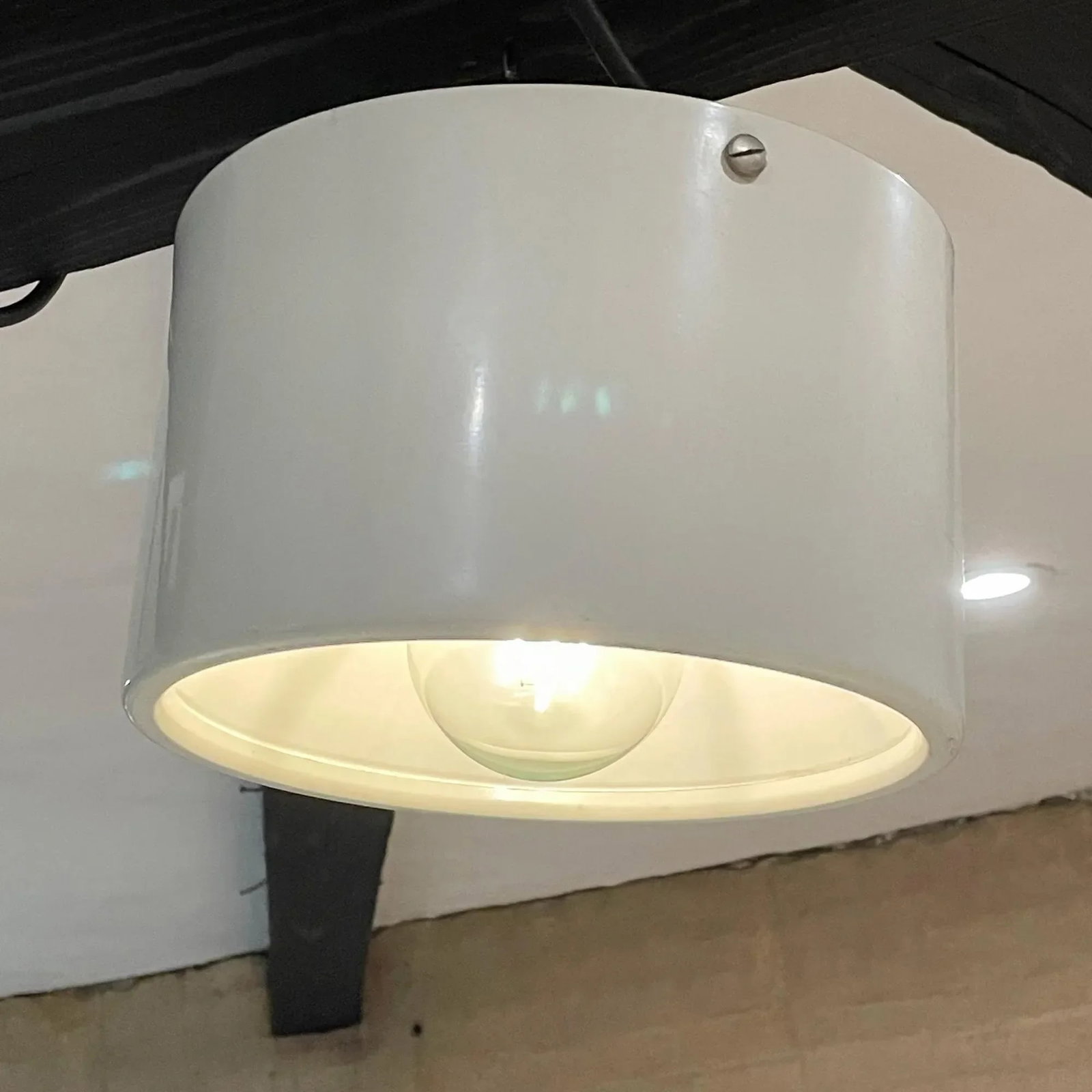 1950s Arteluce Flush Mount Ceiling Lamp Attributed to Sarfatti Italy - 4