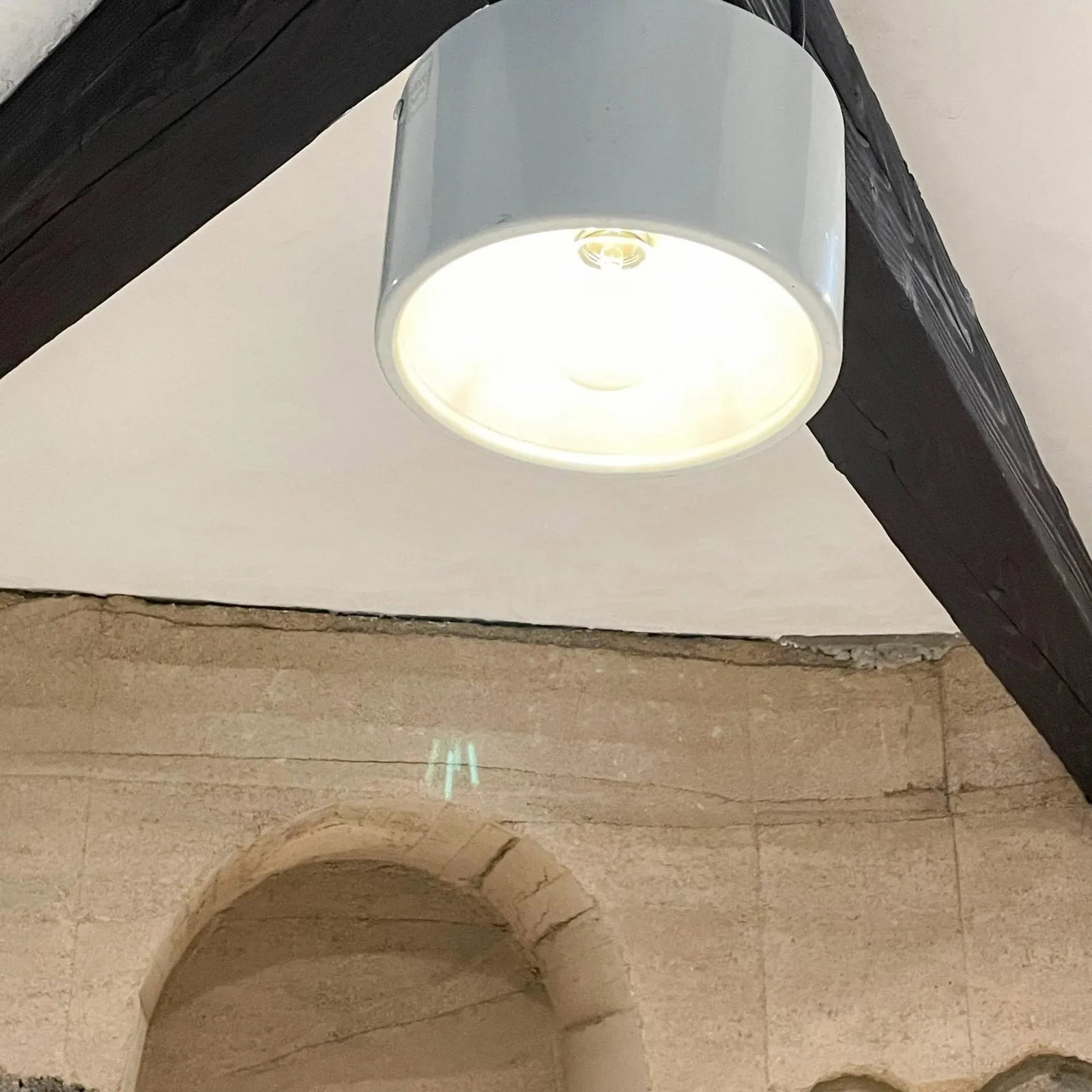 1950s Arteluce Flush Mount Ceiling Lamp Attributed to Sarfatti Italy - 6