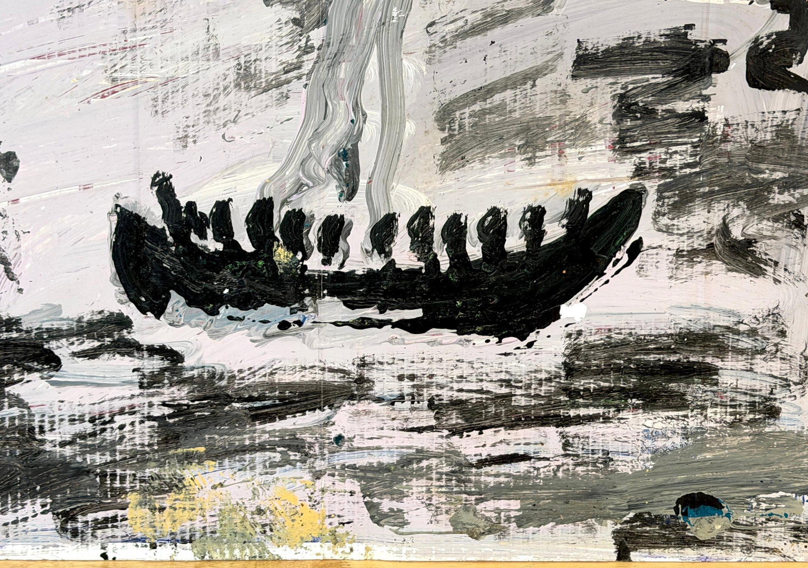 Purvis Young (1943–2010) Exodus Boat with Figures, Miami, 1980s - 7