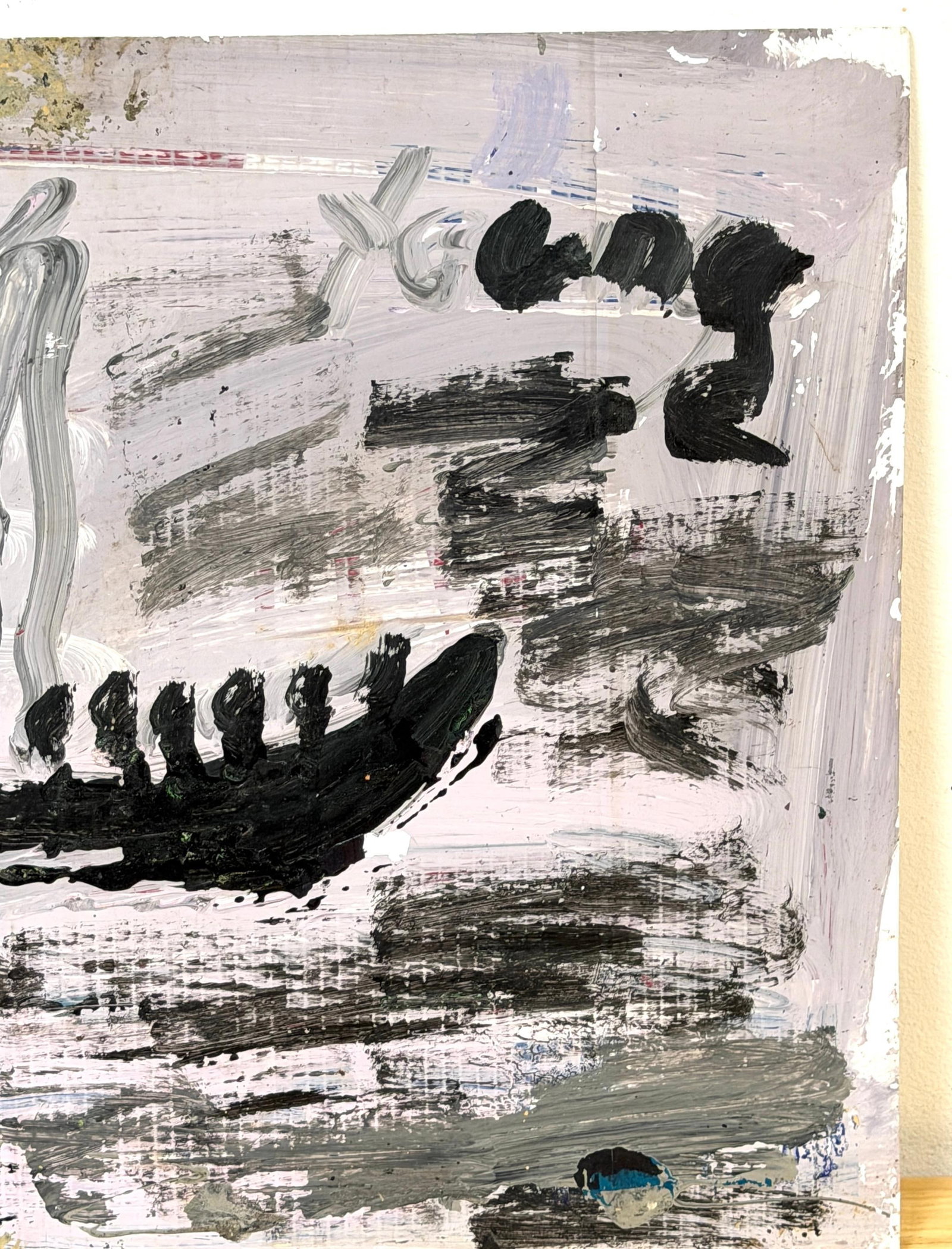 Purvis Young (1943–2010) Exodus Boat with Figures, Miami, 1980s - 8