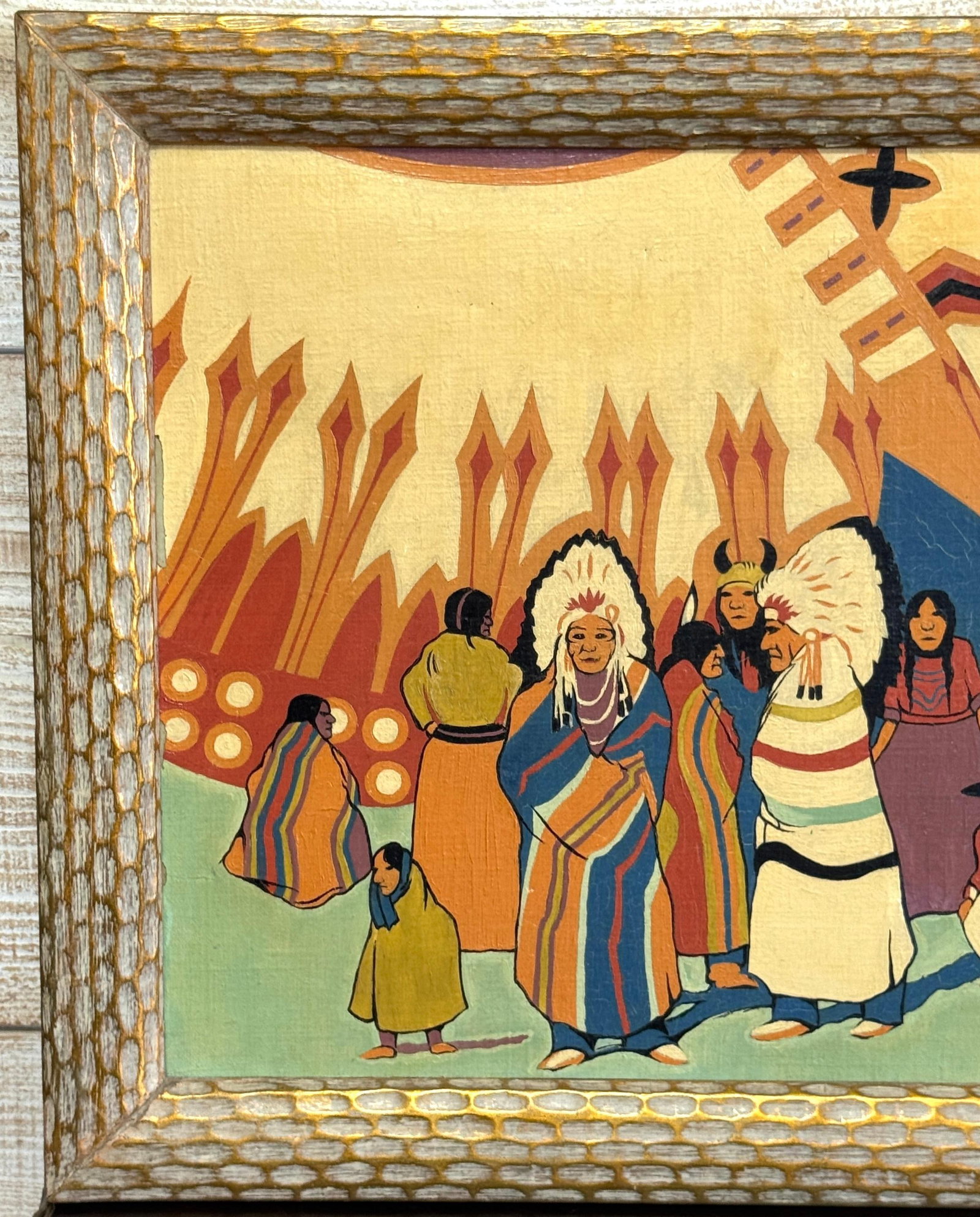Joseph Bidzinski (American, 20th C.) Native American Ceremonial Procession, 1950 - 3