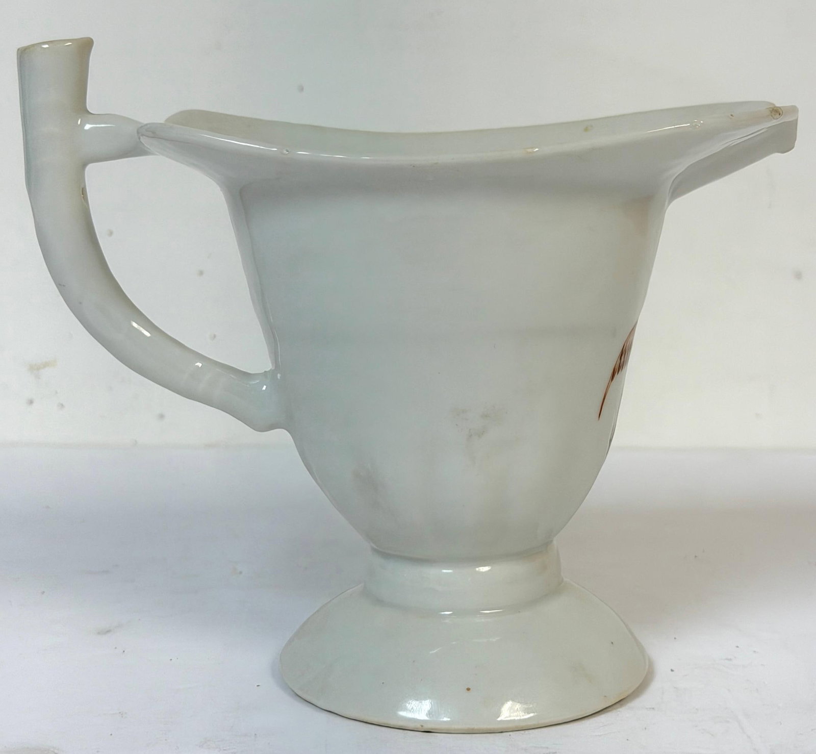 Rare Chinese Export Helmet Pitcher American Eagle Armorial, For American Market - 11