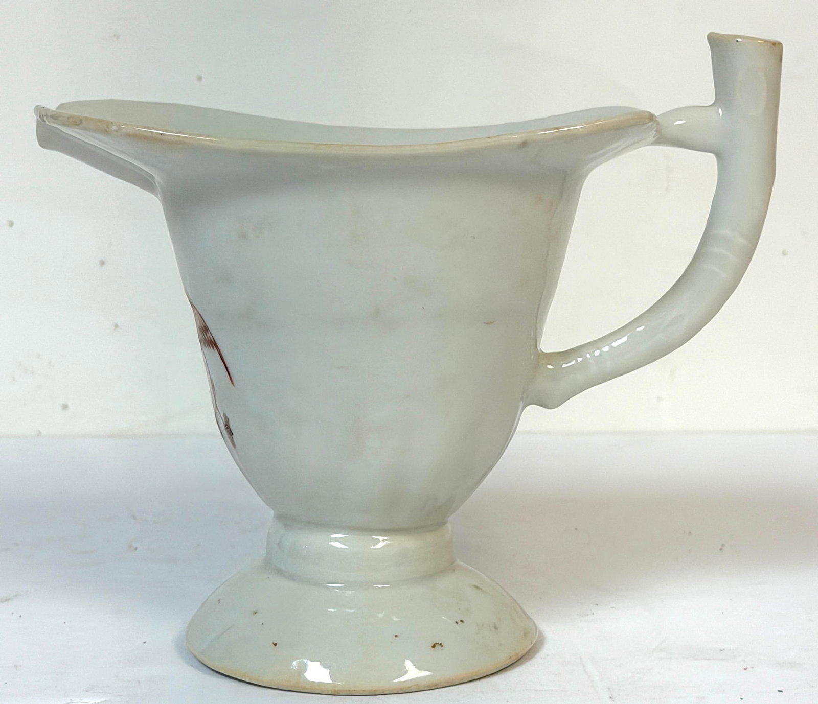Rare Chinese Export Helmet Pitcher American Eagle Armorial, For American Market - 14