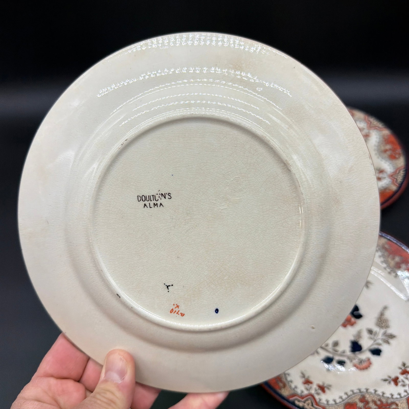 A Set of 4 Antique Doulton's Alma Pattern Plates, Circa 1880's - 7