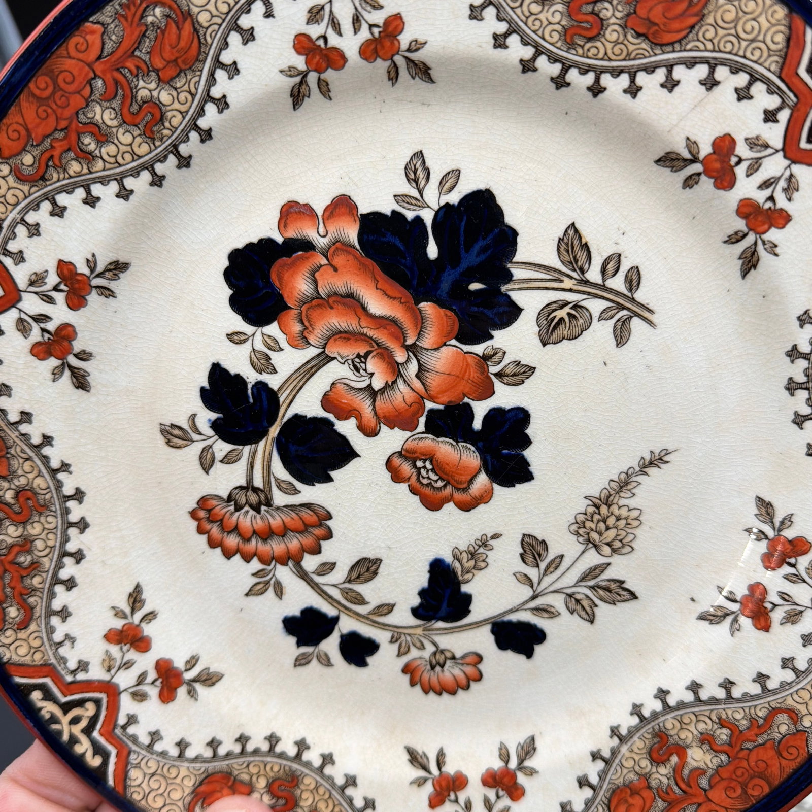 A Set of 4 Antique Doulton's Alma Pattern Plates, Circa 1880's - 9