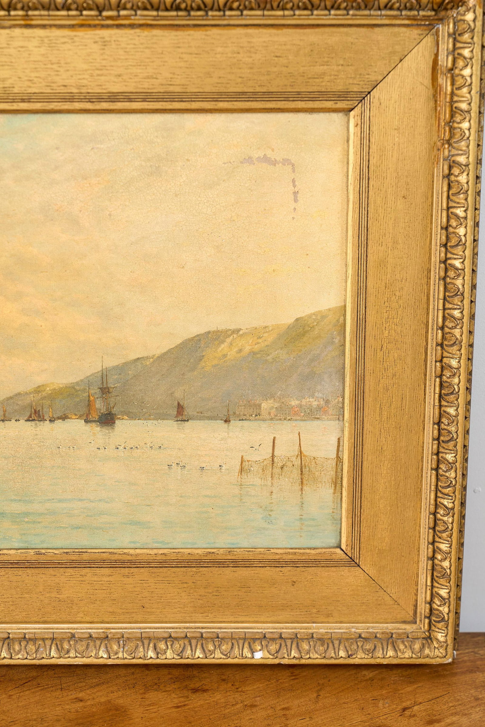 Late 19th Century George Stanfield Walters (English, 1838-1924) Signed Study of Boats Oil on Canvas - 7