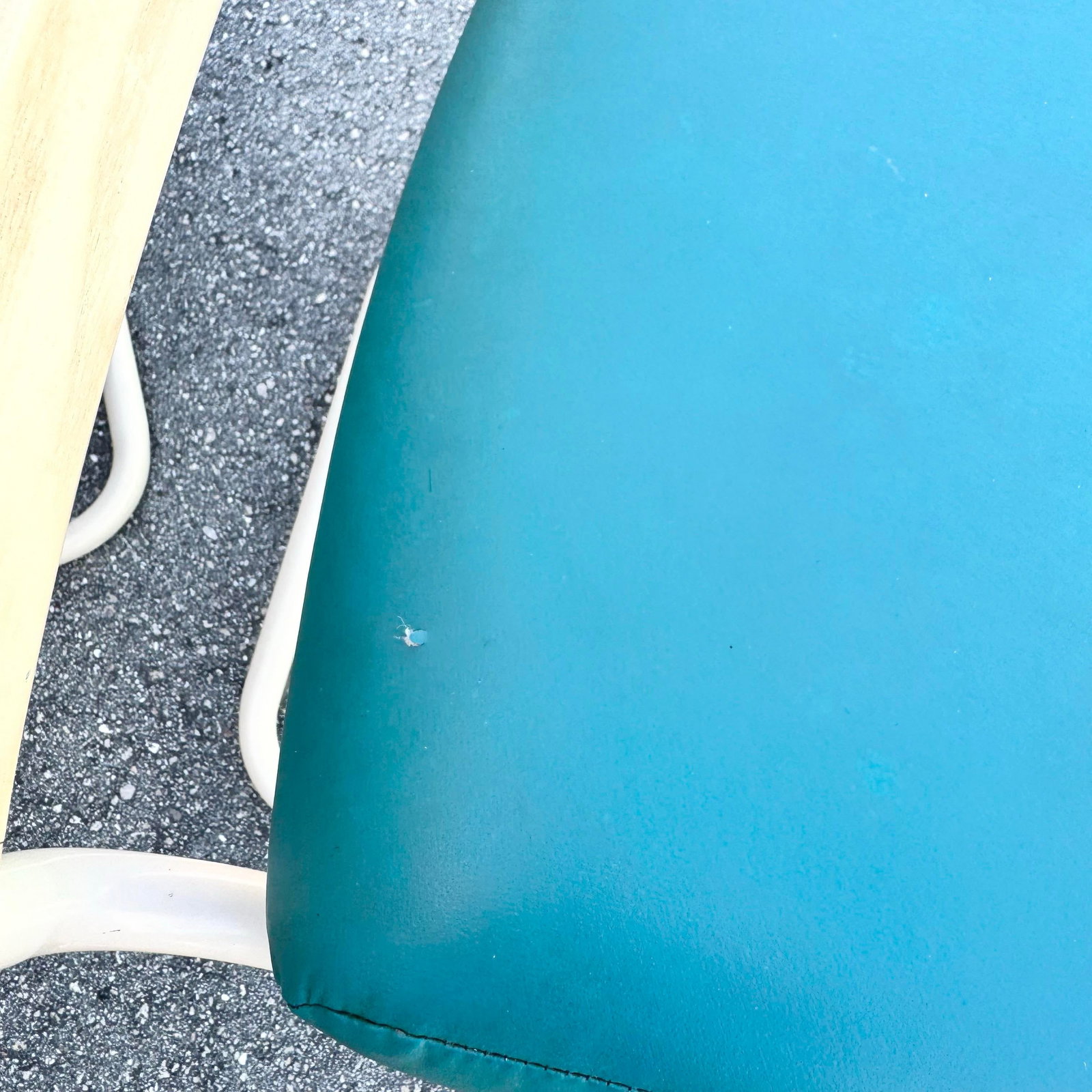 Postmodern Teal and Cream Cantilever Dining Chairs by Chromcraft - Set of 4 - 12