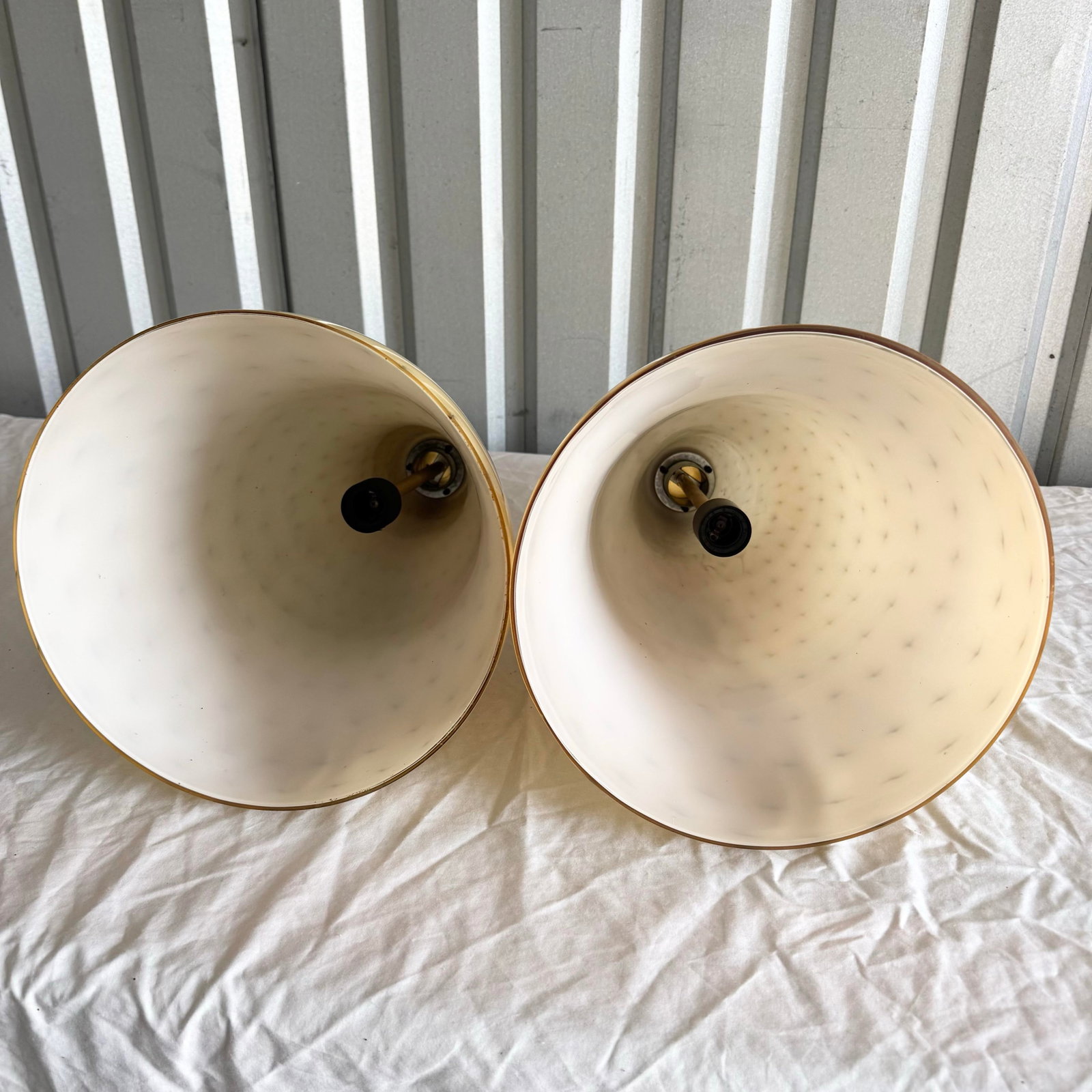 Vintage Italian Glass Pendant Lamps by Toso & Massari for Leucos - A Pair - 4