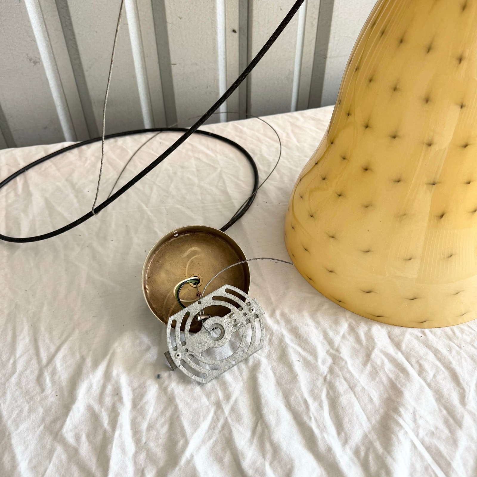Vintage Italian Glass Pendant Lamps by Toso & Massari for Leucos - A Pair - 7