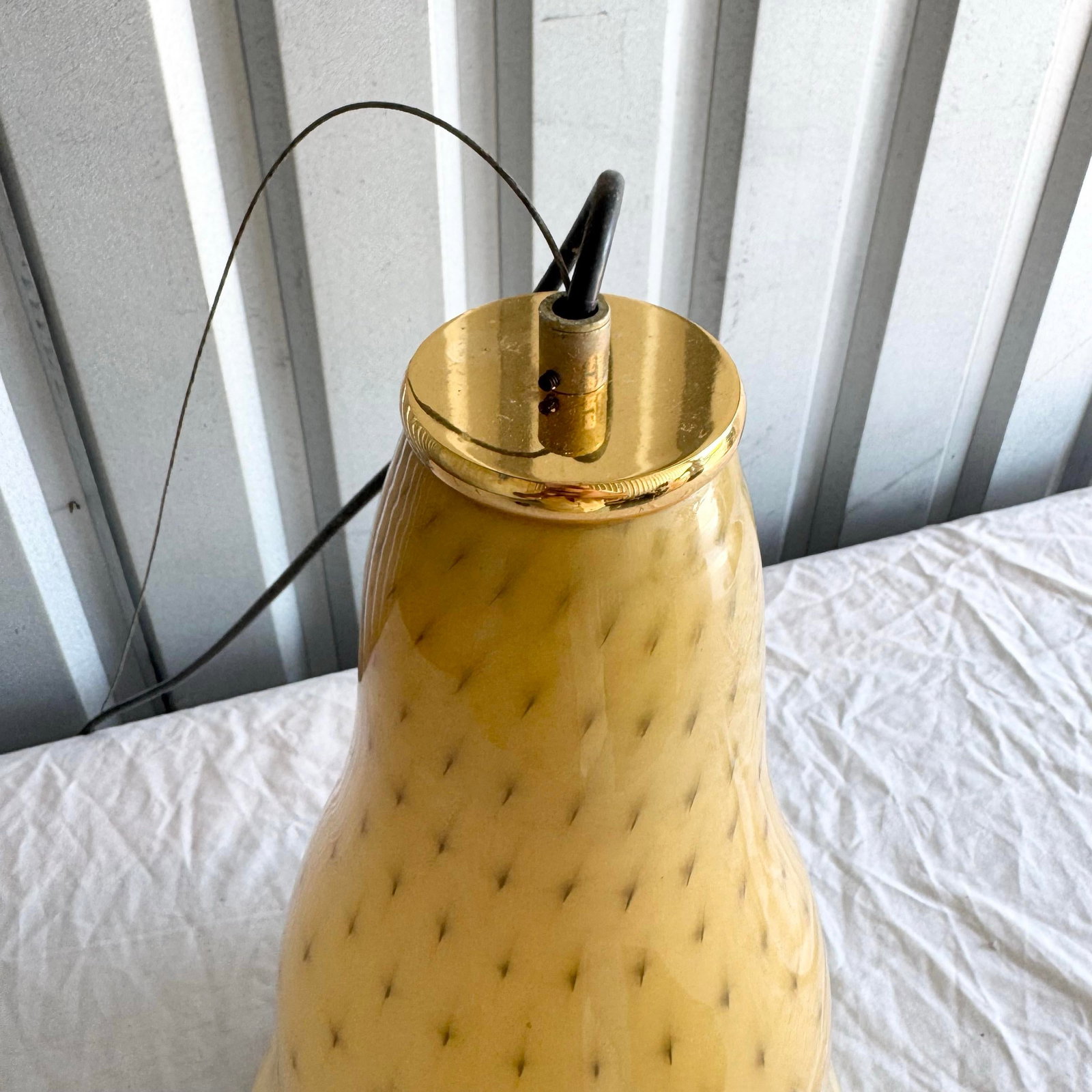Vintage Italian Glass Pendant Lamps by Toso & Massari for Leucos - A Pair - 8