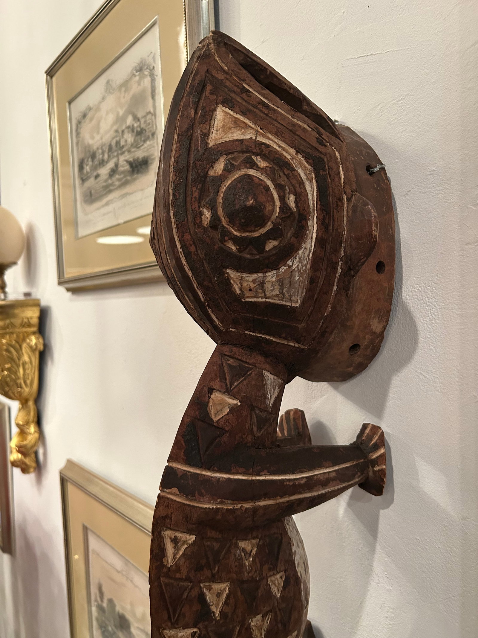 African Hand Carved Animal Wall Sculpture - 2
