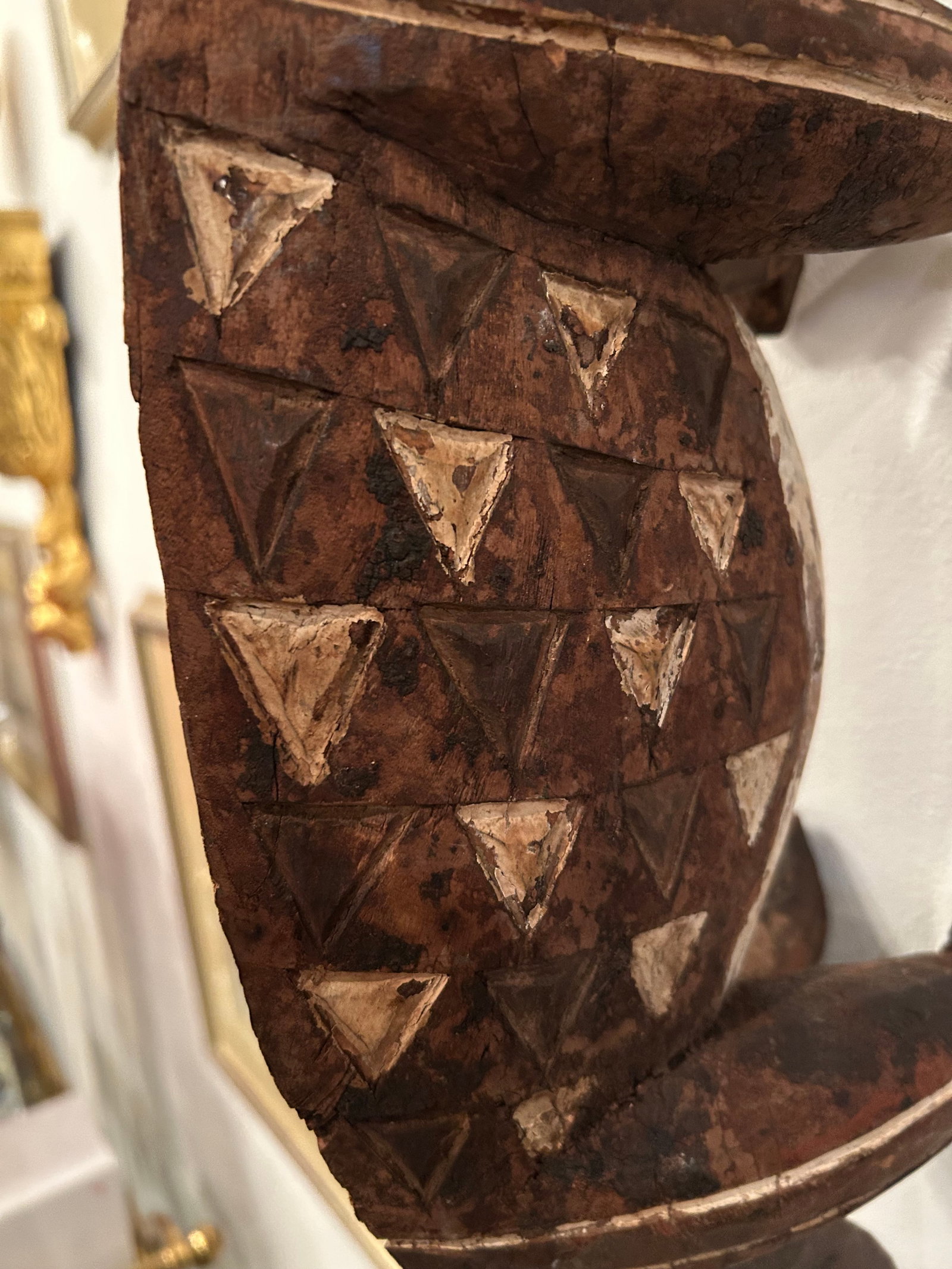 African Hand Carved Animal Wall Sculpture - 3