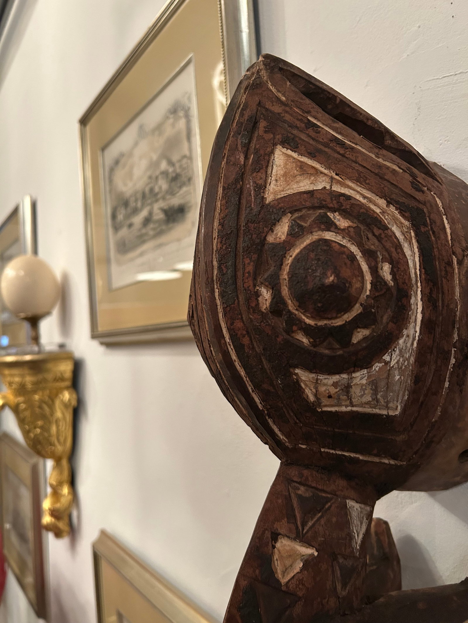 African Hand Carved Animal Wall Sculpture - 7