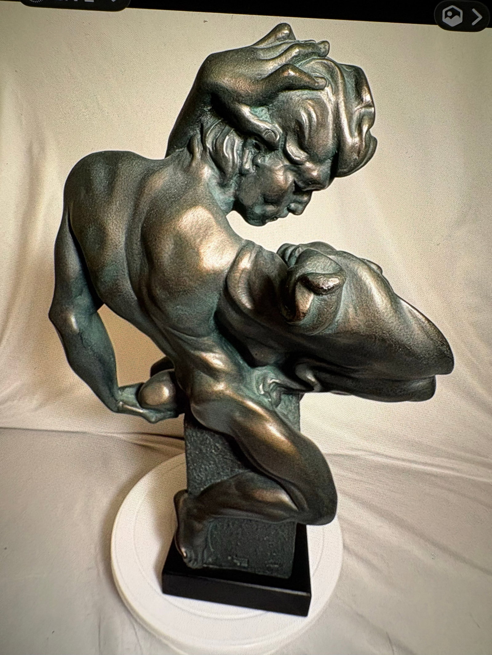 Vintage Austin Production Sculpture "The Study of Lovers, Lovers Embrace" - 5
