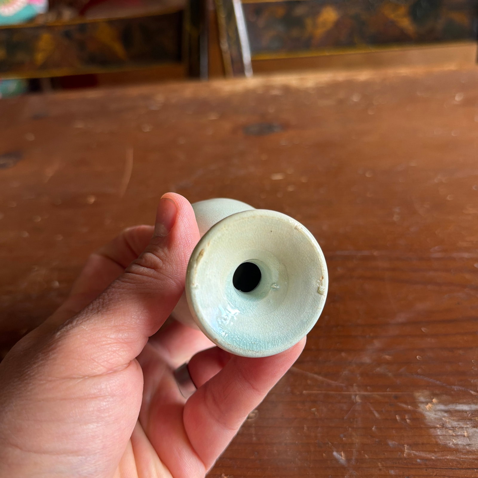 Antique Staffordshire Pearlware Pepper Pot, Circa 1830 - 5
