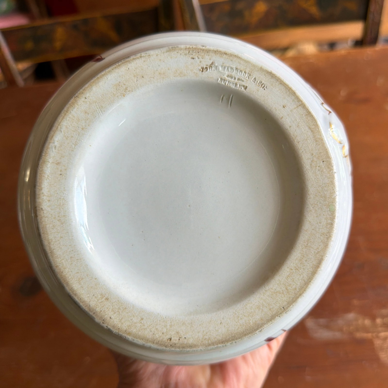 Rare Antique White Ironstone Pitcher With 36-Star American Flag, John Maddock & Son, Circa 1864 - 10
