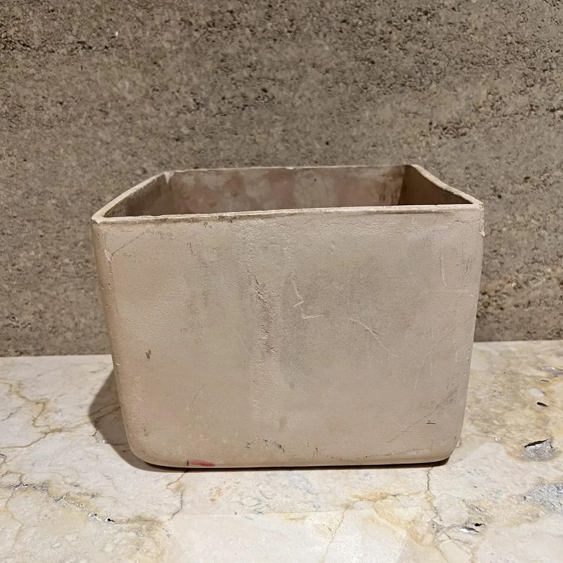 1960s Architectural Pottery Square Bisque Planter Style John Follis - 8
