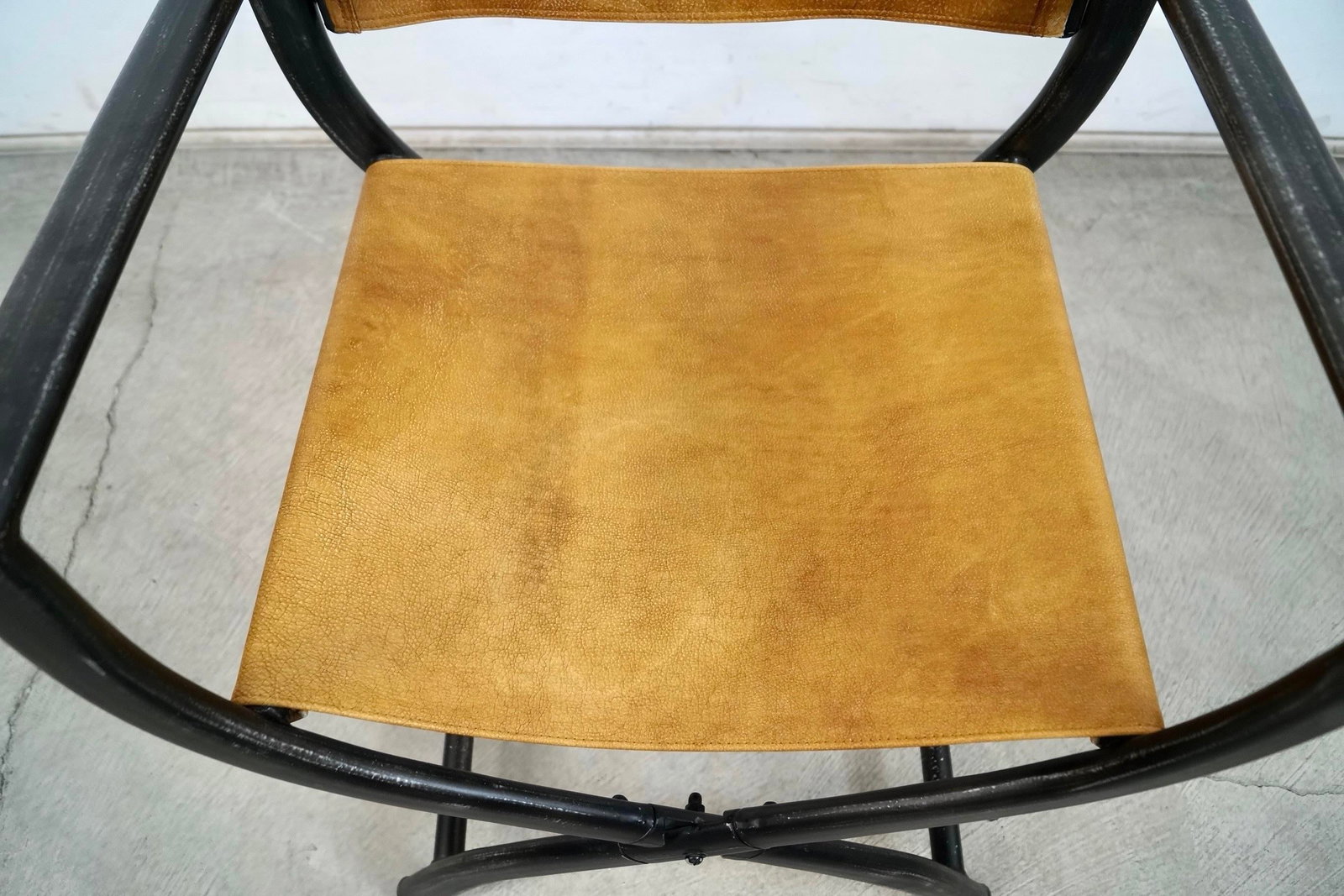 Restoration Hardware French Leather Director's Armchair - 10