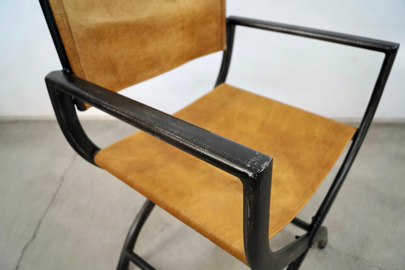 Restoration Hardware French Leather Director's Armchair - 11
