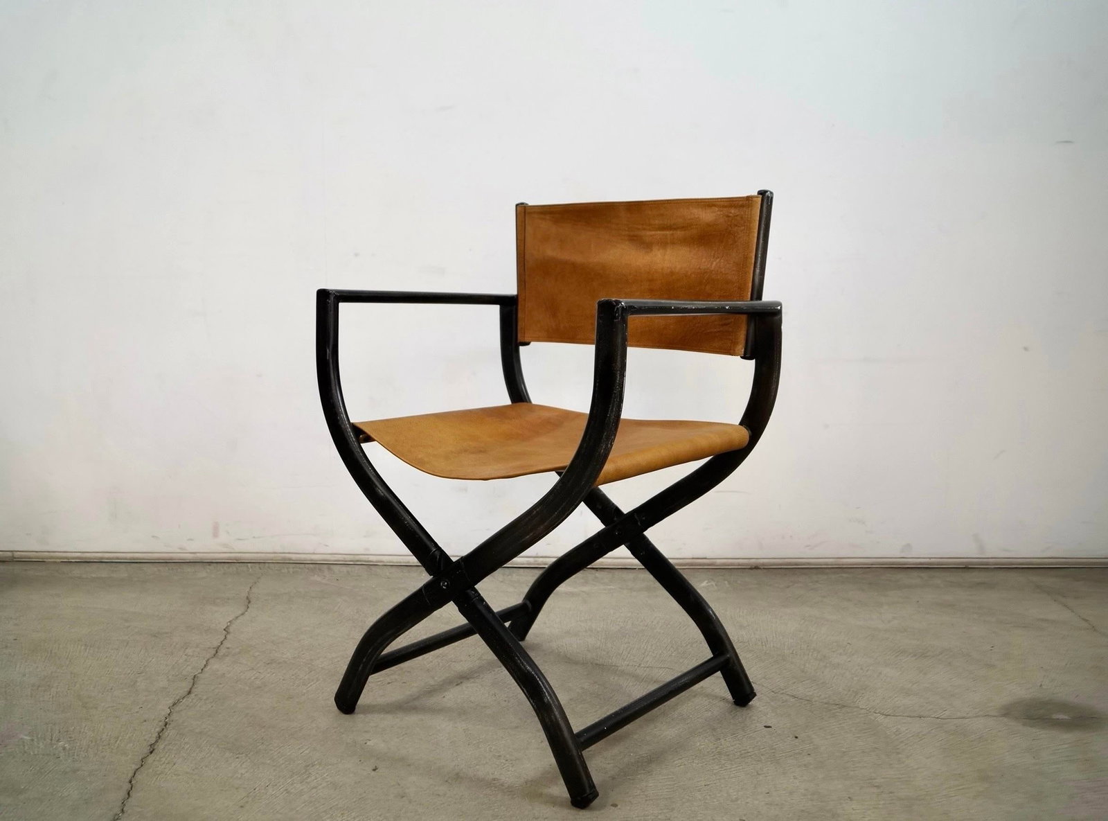 Restoration Hardware French Leather Director's Armchair - 4