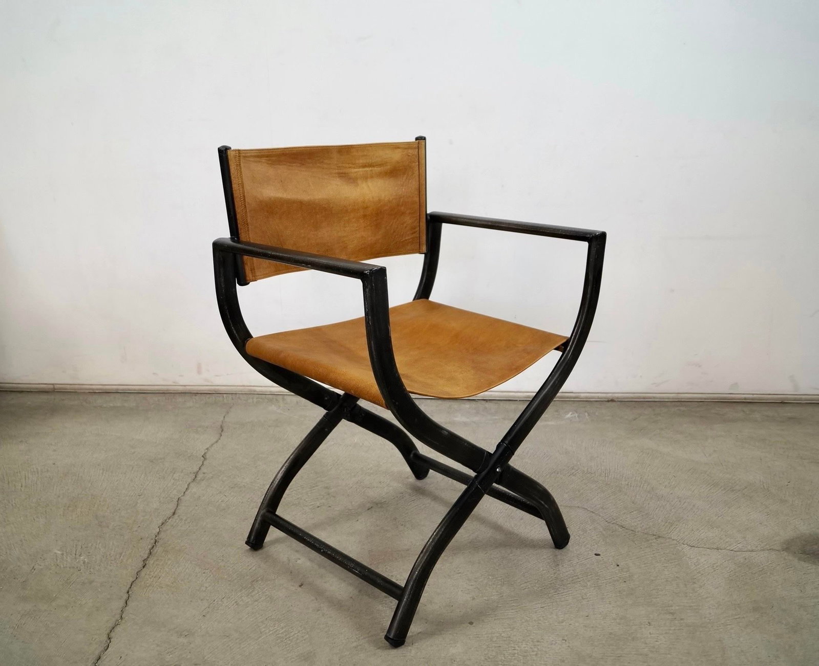 Restoration Hardware French Leather Director's Armchair - 5