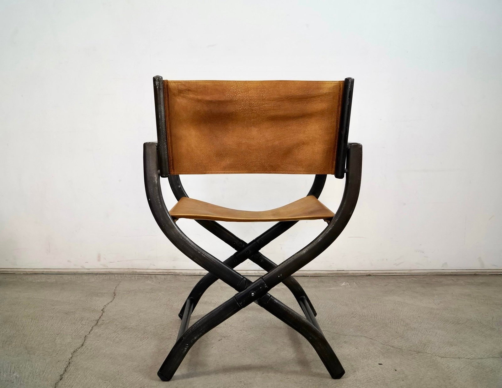 Restoration Hardware French Leather Director's Armchair - 8
