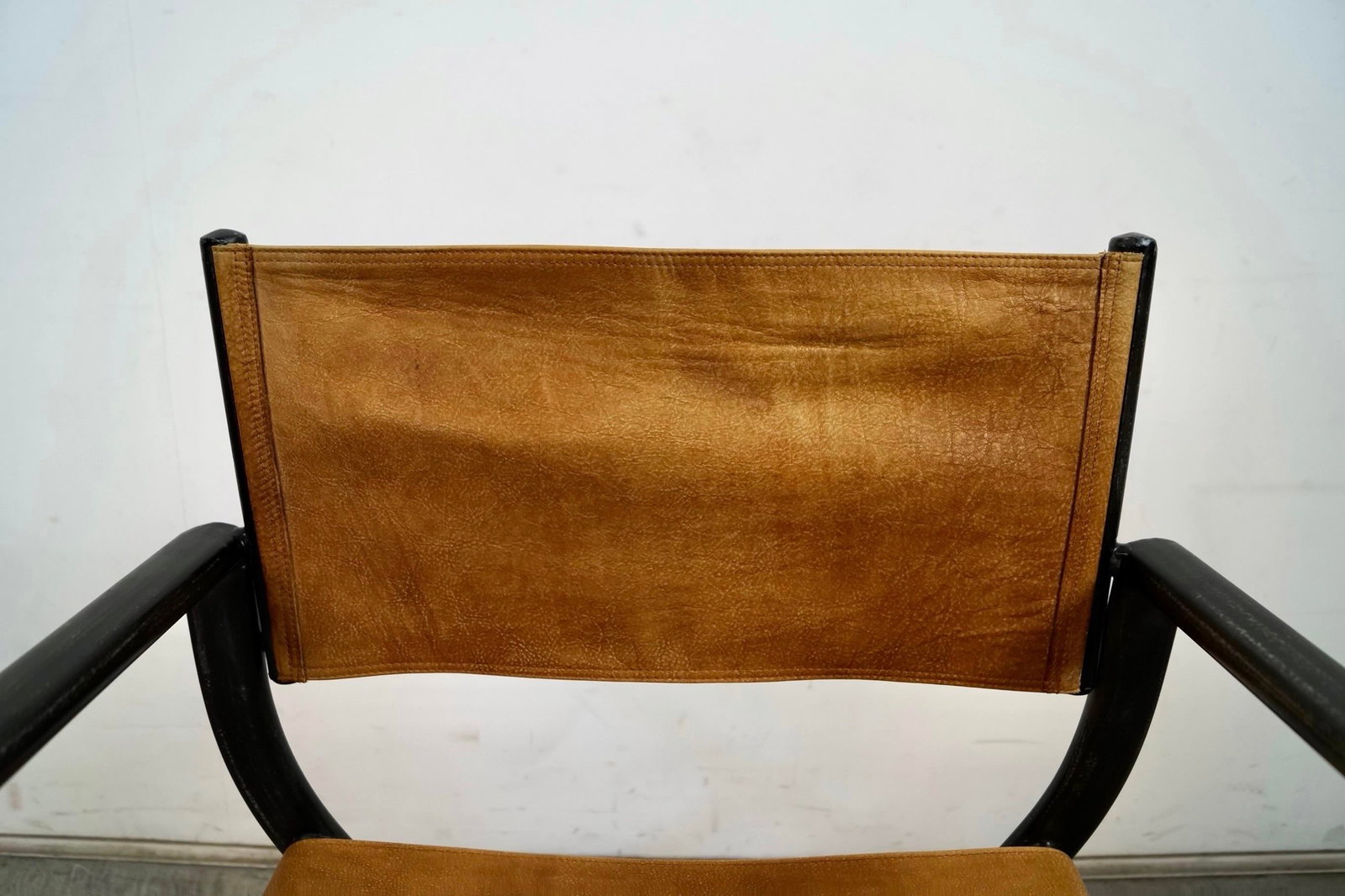 Restoration Hardware French Leather Director's Armchair - 9
