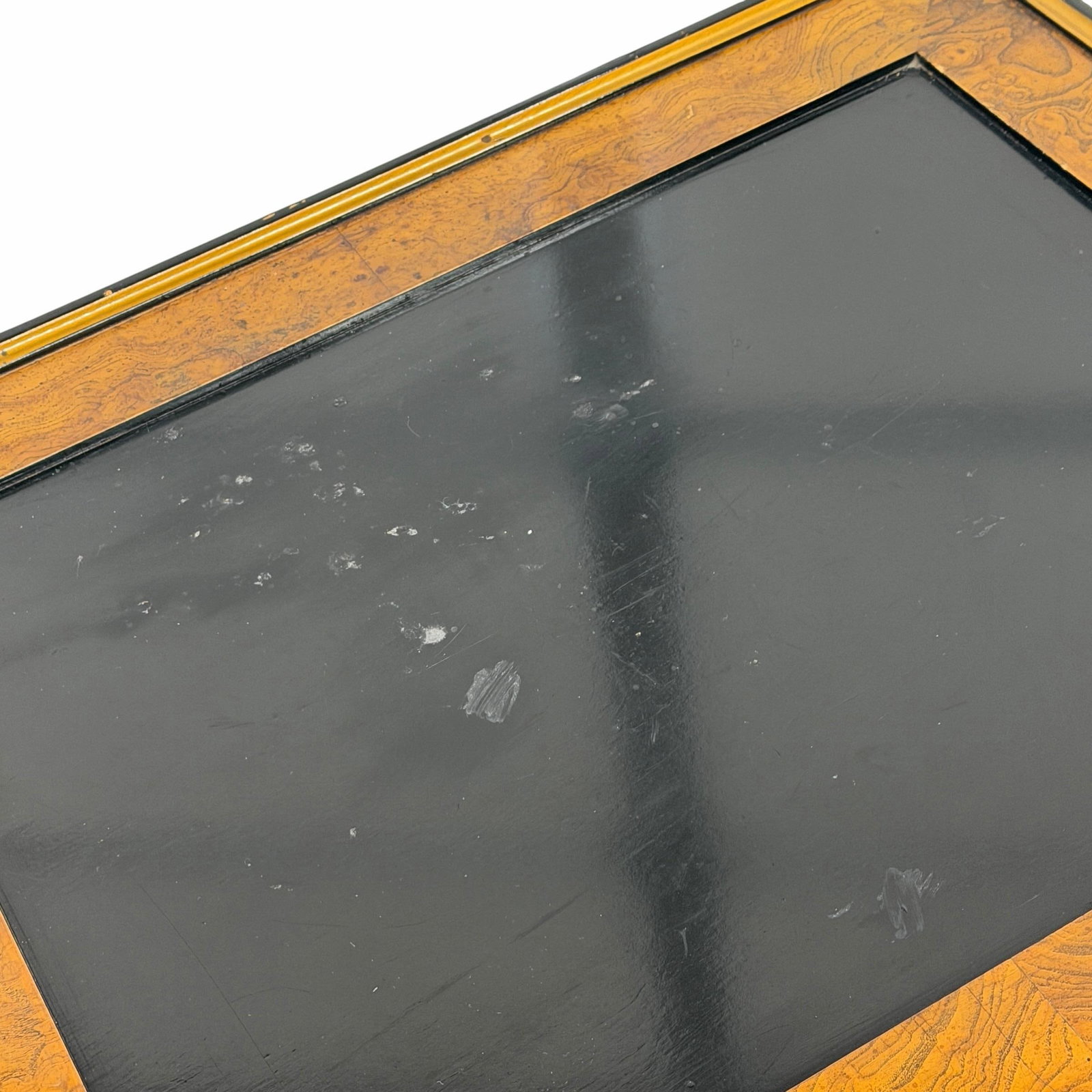 Drexel Et Cetera Chinoiserie Black Lacquer One Drawer Side Drink Table - 11