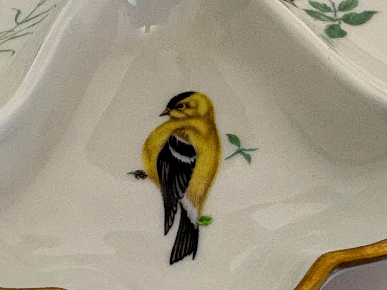 1940's Limoges, France Divided Porcelain Dish Trimeed in 24k Gold - 3
