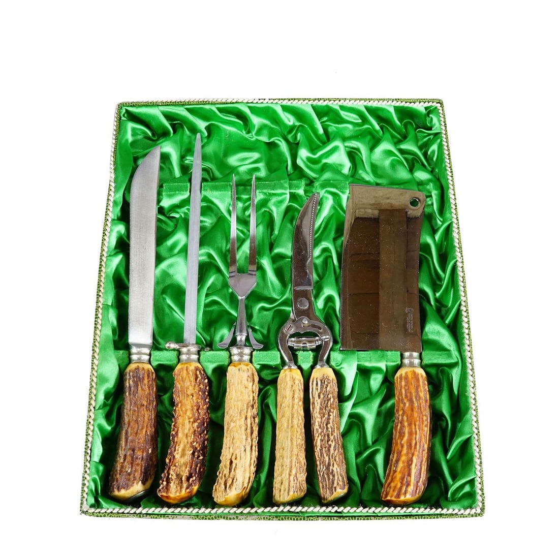 Vintage 5-Piece Carving Set With Box - Baron Solingen Germany 1950s - 4