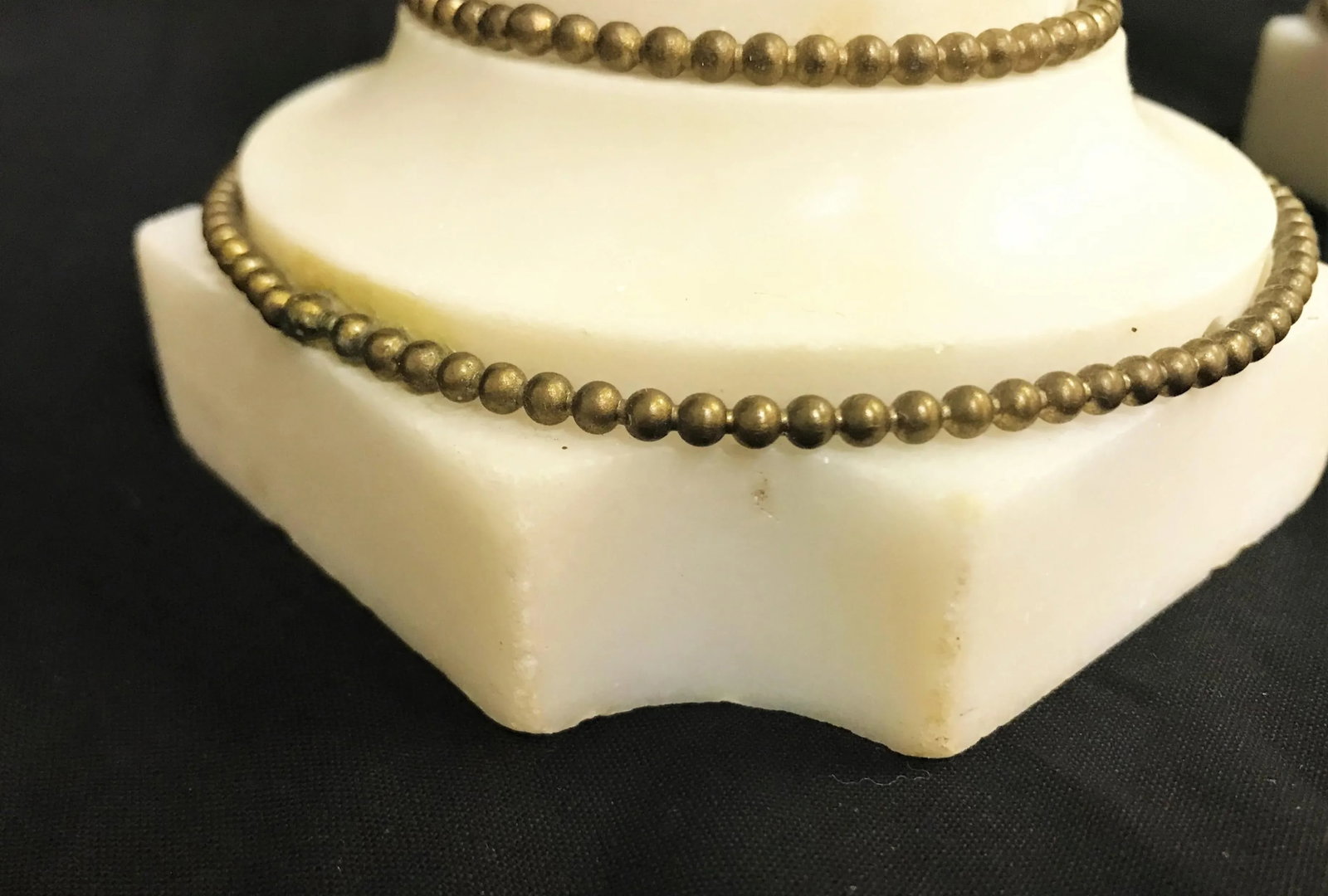 Vintage Italian Marble and Brass Column Candlesticks- a Pair - 10