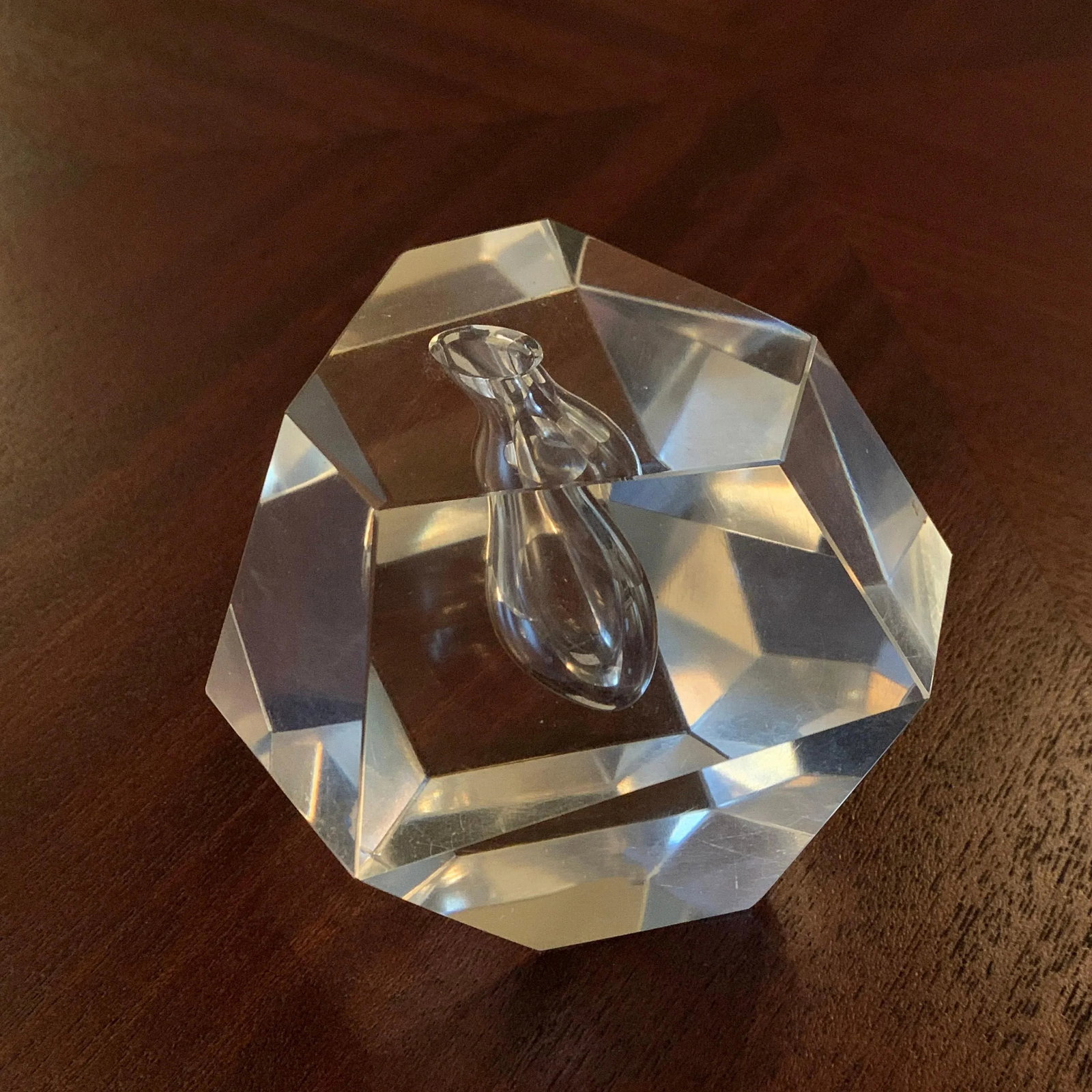 Mid 20th Century Timo Sarpaneva for littala Faceted Crystal "Orchid" Bud Vase - 4