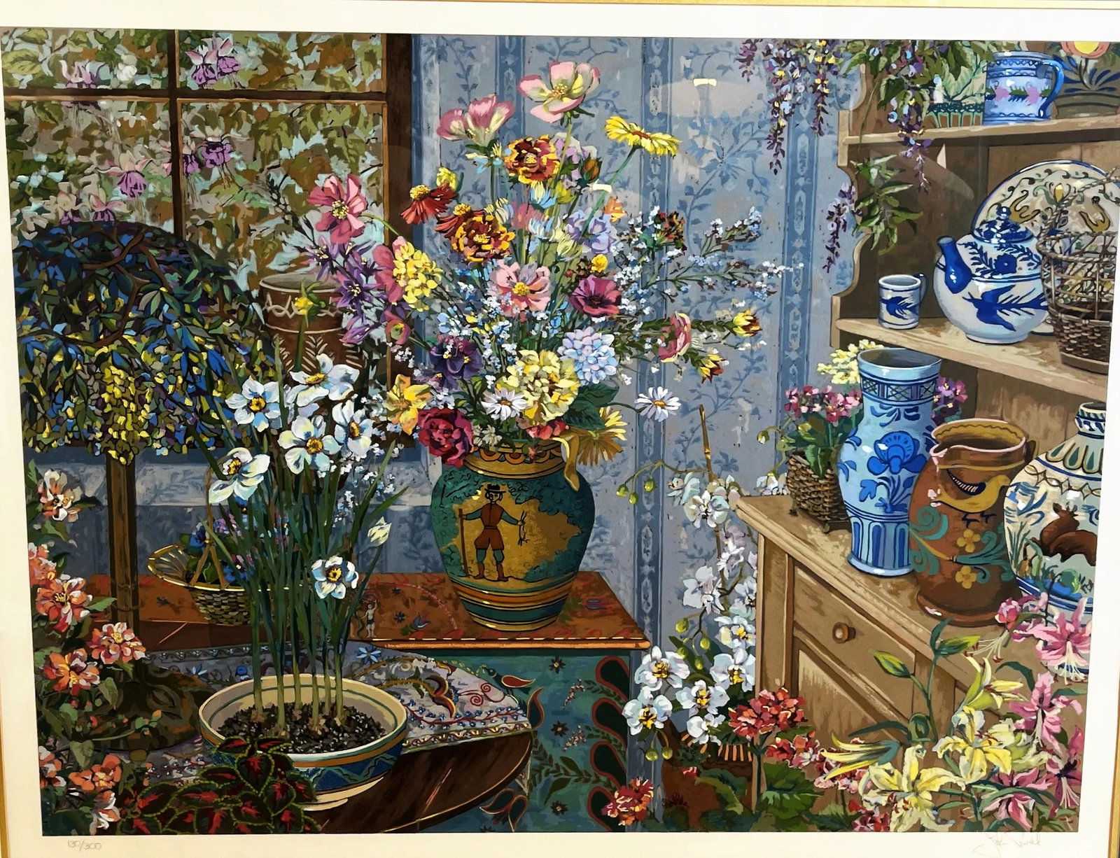 Signed and Numbered Serigraph by John Powell, American (1930- ) 'Still Life Interior' - 4