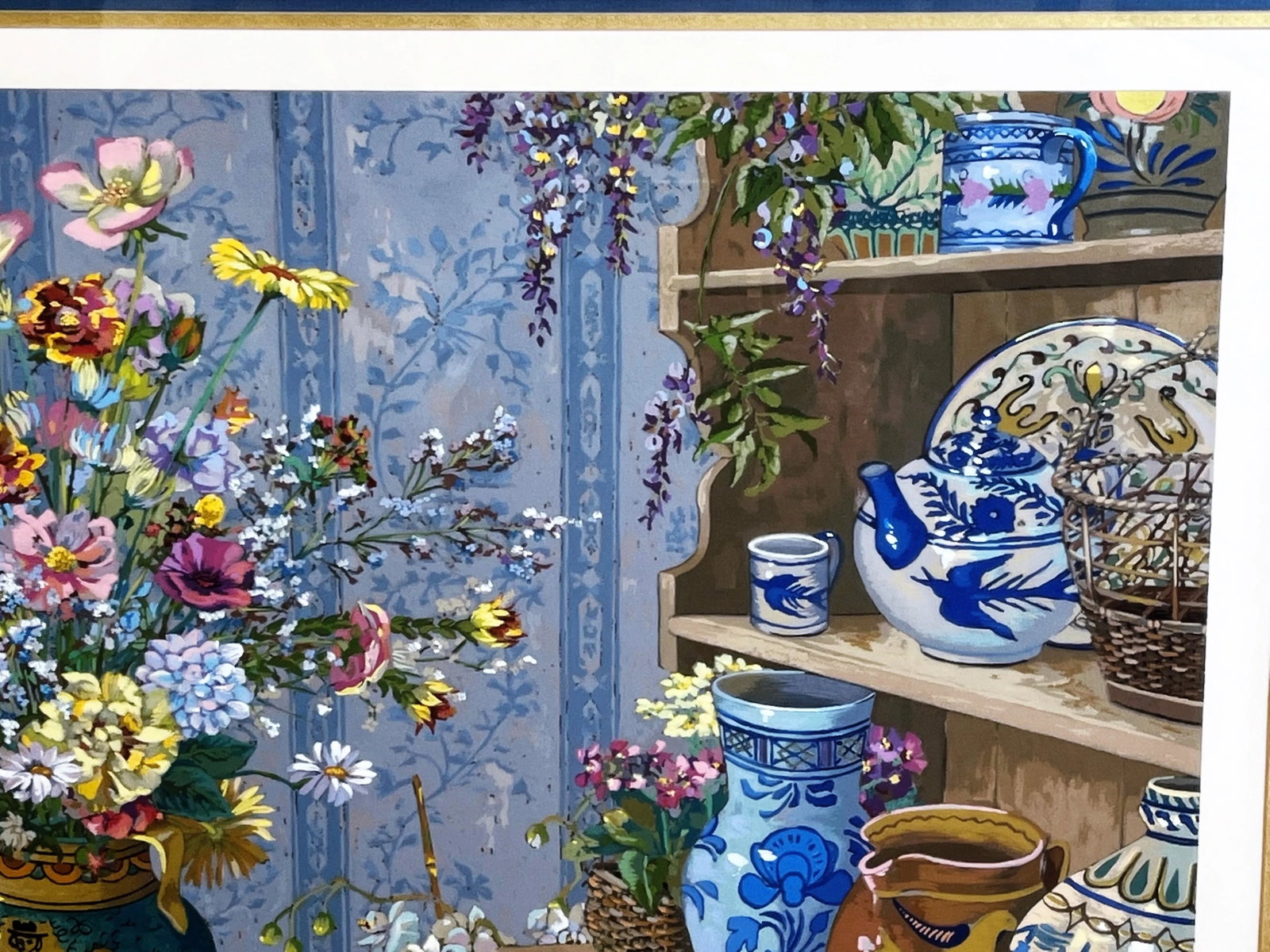 Signed and Numbered Serigraph by John Powell, American (1930- ) 'Still Life Interior' - 6