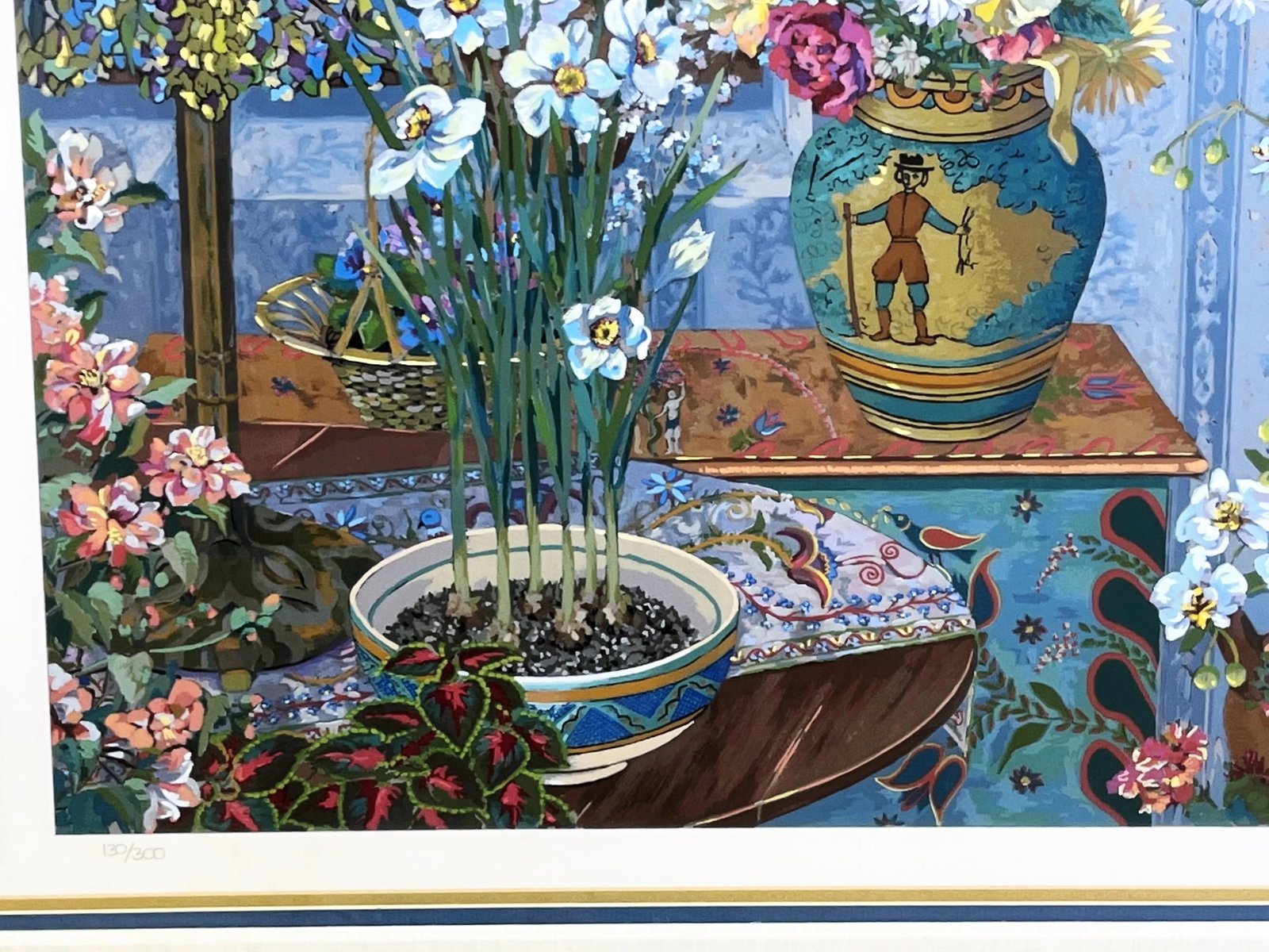 Signed and Numbered Serigraph by John Powell, American (1930- ) 'Still Life Interior' - 7