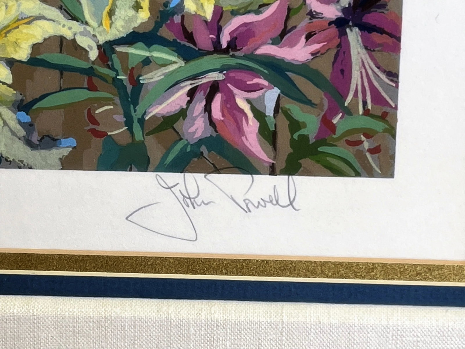 Signed and Numbered Serigraph by John Powell, American (1930- ) 'Still Life Interior' - 9