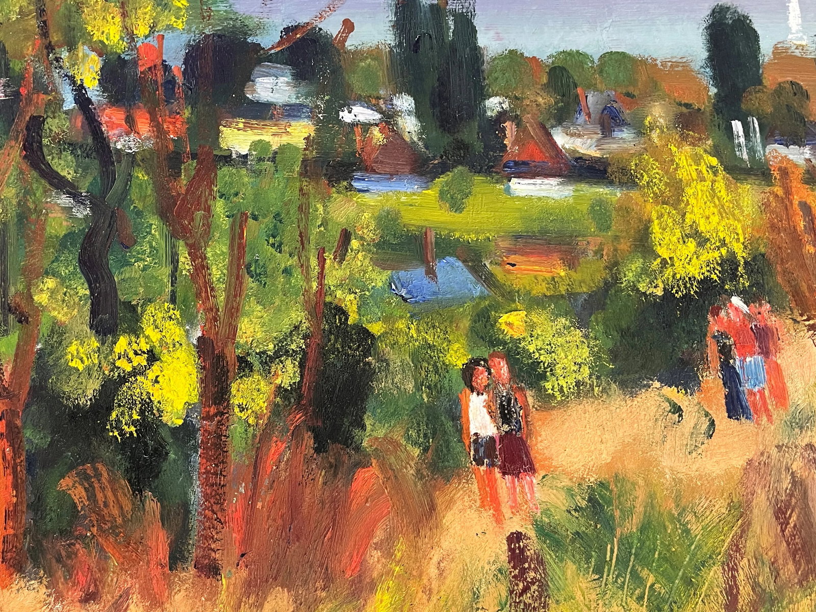 Signed Original Oil on Hardboard by Hungarian Artist, Ferenc Door (1918-2015) Titled 'Early Fall' - 6