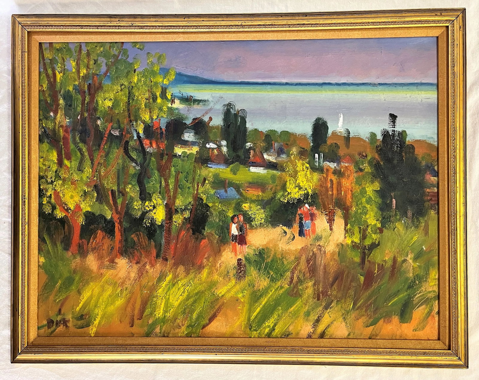 Signed Original Oil on Hardboard by Hungarian Artist, Ferenc Door (1918-2015) Titled 'Early Fall' - 7