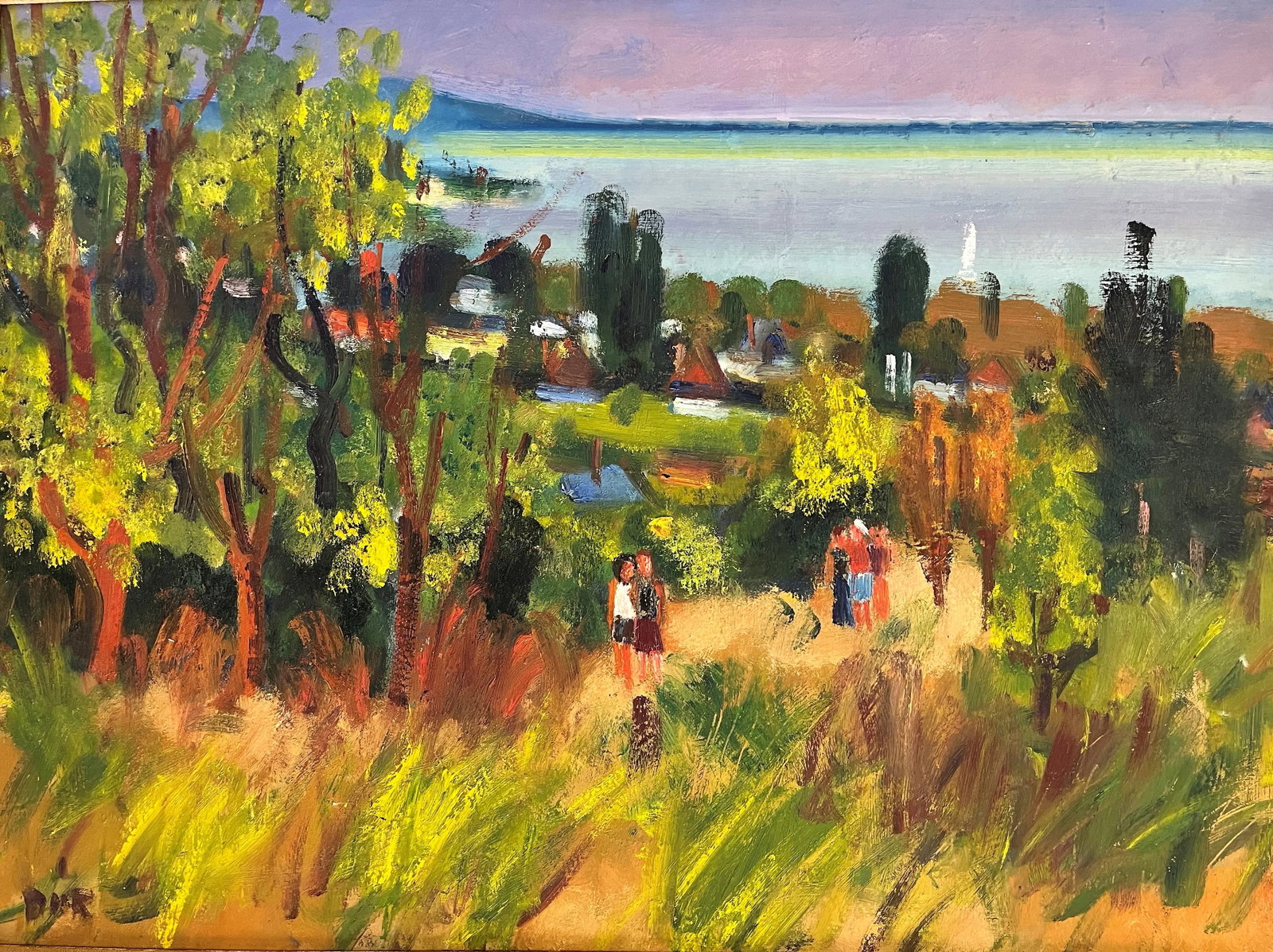 Signed Original Oil on Hardboard by Hungarian Artist, Ferenc Door (1918-2015) Titled 'Early Fall' - 9
