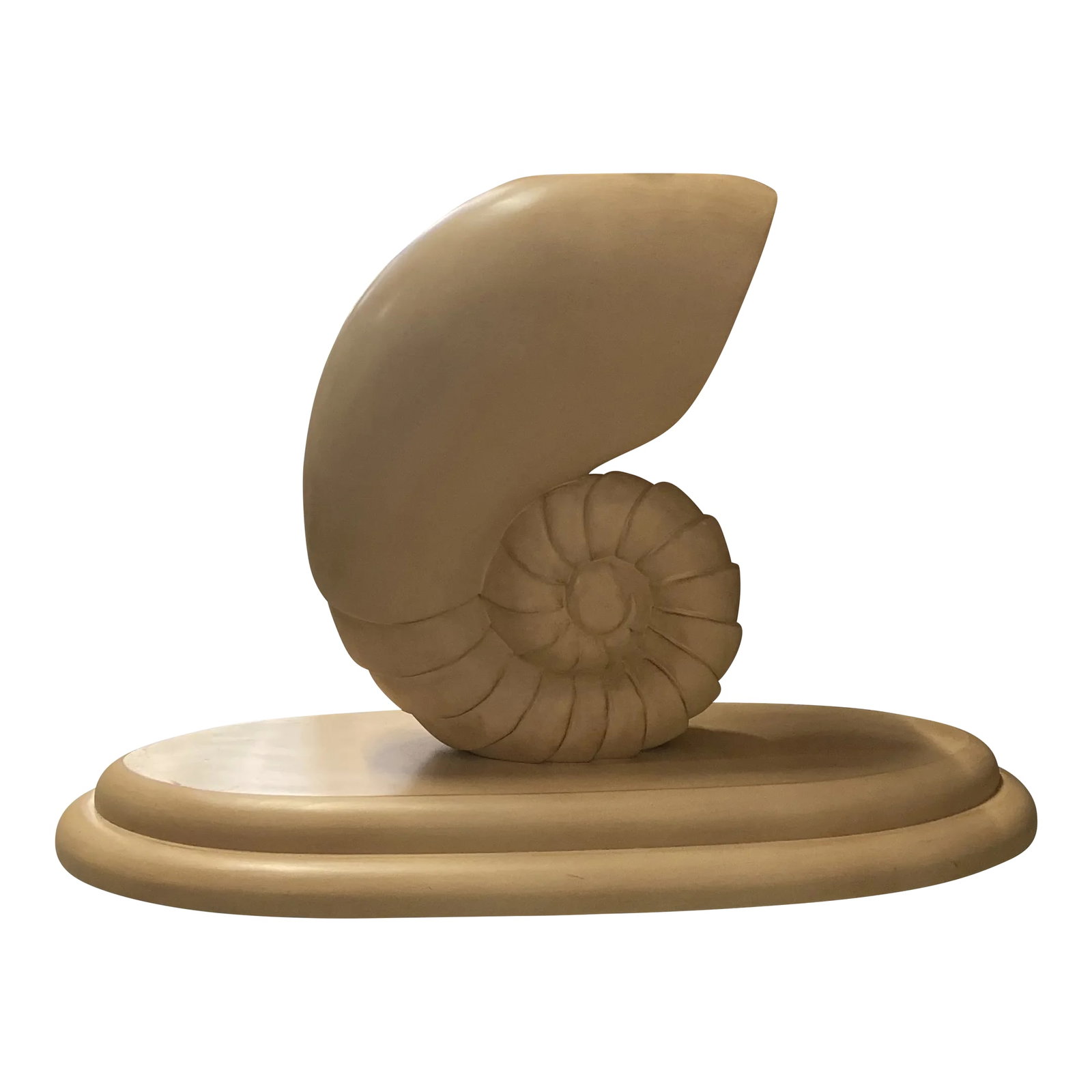 1970s Vintage Nautilus Console Table Base: This is a beautiful nautical shell console table base. A perfect piece for the interior designer or the enthusiast! Condition: Alterations: Original Condition Unaltered Imperfections: Some