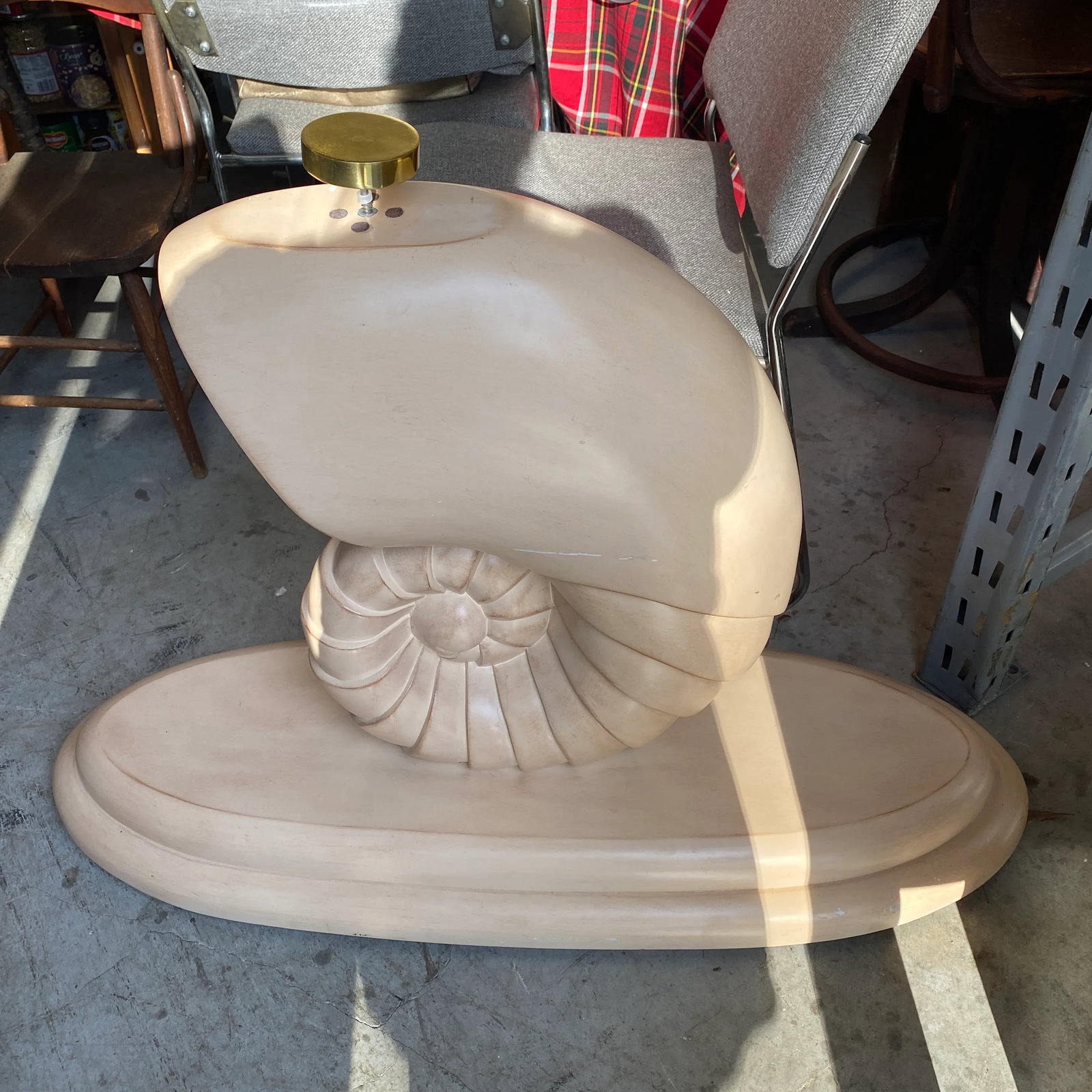 1970s Vintage Nautilus Console Table Base - 2