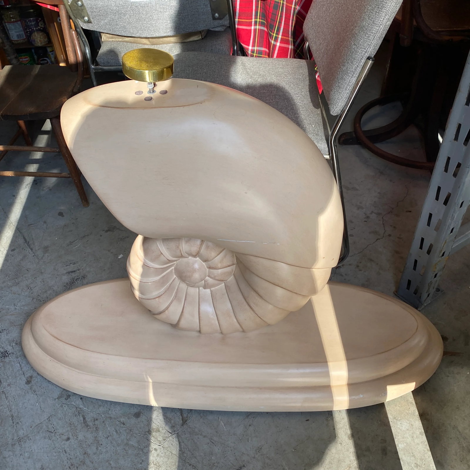 1970s Vintage Nautilus Console Table Base - 3