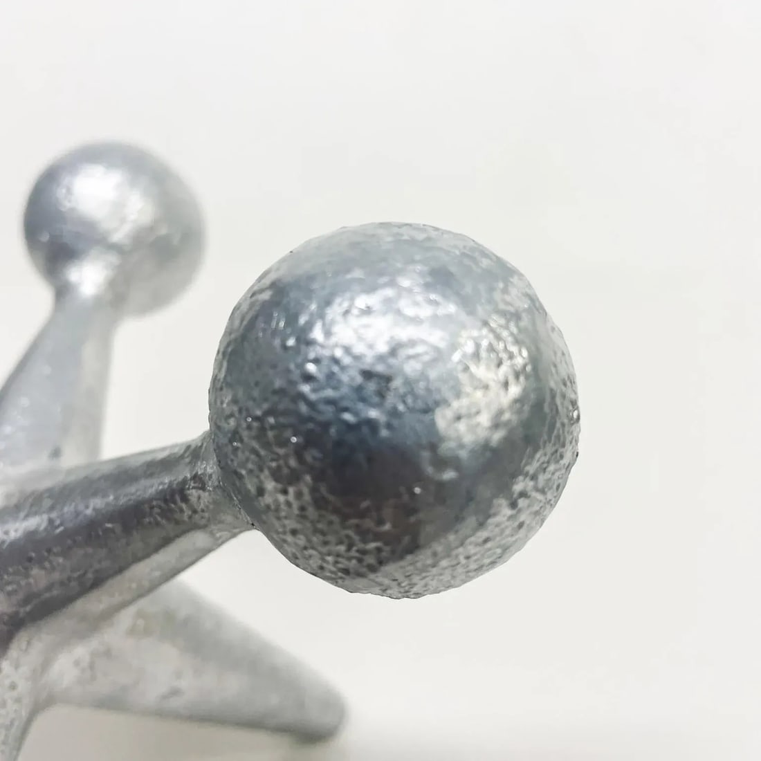 Vintage 1960s George Nelson Design Line Ca Silver Jack Bookend Modern Pop Art - 5