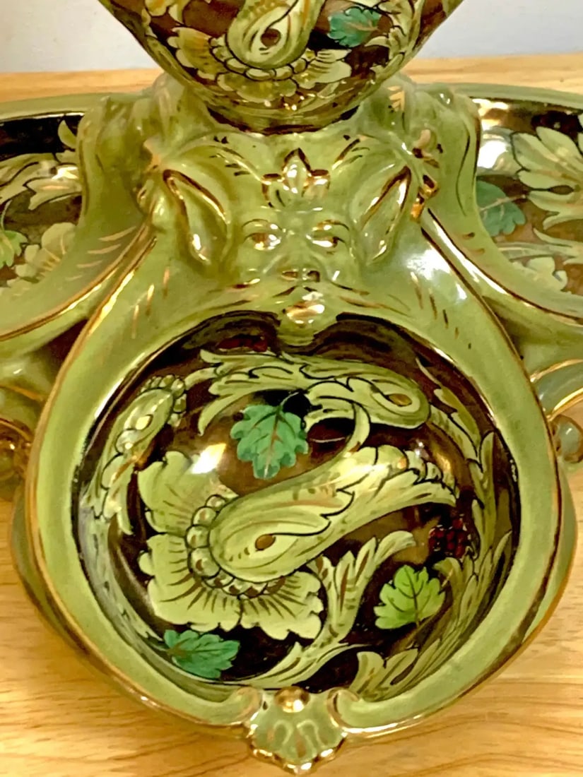 Early 20th Century Cantagalli Lusture Majolica Centerpiece - 10