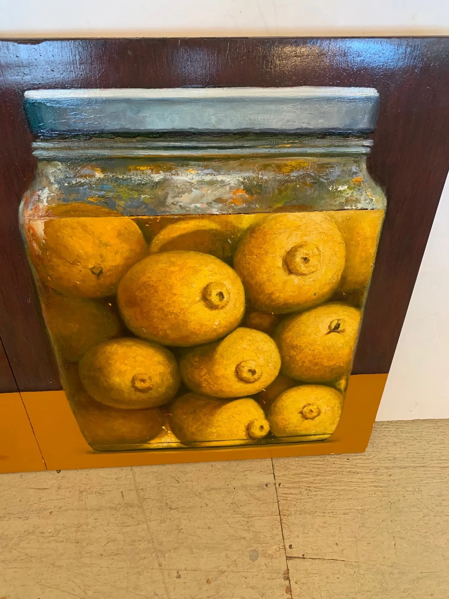 Large Original Oil on Board Still Life Painting - 2